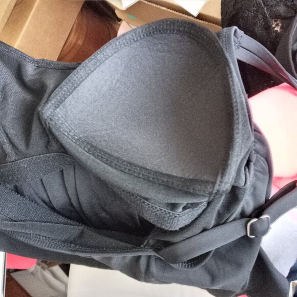 Black Tankini Swim Suit Top Size M - Picture 8 of 9